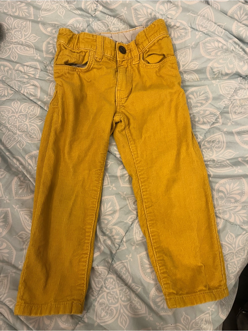 H&M Mustard Yellow Corduroy Kids Jeans